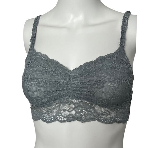 Victoria’s Secret PINK Gray Lace Bralette - Picture 1 of 5